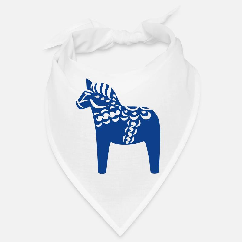 Cheval de Dala - Bandana - blanc