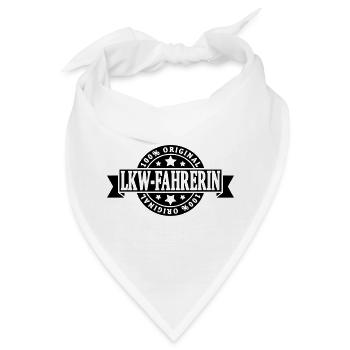 Lkw Fahrerin - Bandana - Weiß - Vorne