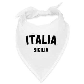 SICILIA Sicily Italia Italien Italy - Bandana - Weiß - Vorne