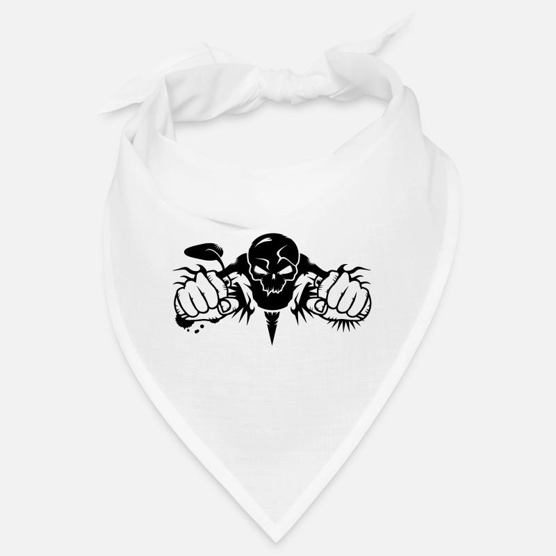un crâne de moto Bandana