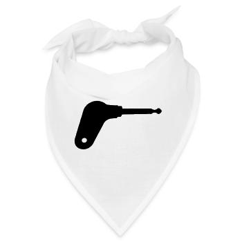 Oldtimer Trecker Zündschlüssel - Bandana - Weiß - Vorne