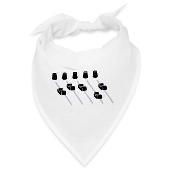 music mixer - Bandana - Weiß - Vorne