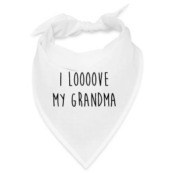 Großmütter / Oma / Mami / Großmutter / Mamy - Bandana - Weiß - Vorne