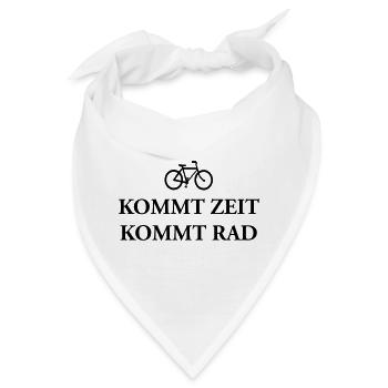 Kommt Zeit Rad - Bandana - Weiß - Vorne