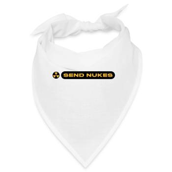 SEND NUKES - Bandana - Weiß - Vorne
