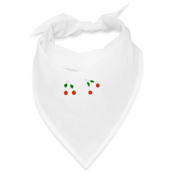 kirschen - Bandana - Weiß - Vorne