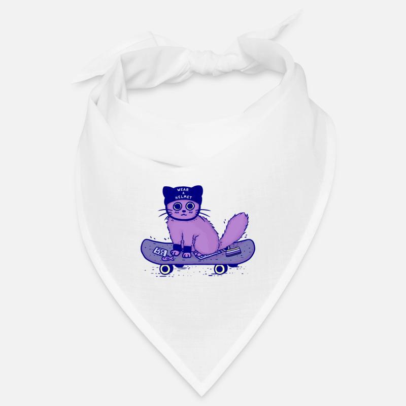 Skateboard chat « Wear a Helmet » Bandana