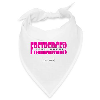 Freiberger Pferde Design - Bandana - Weiß - Vorne