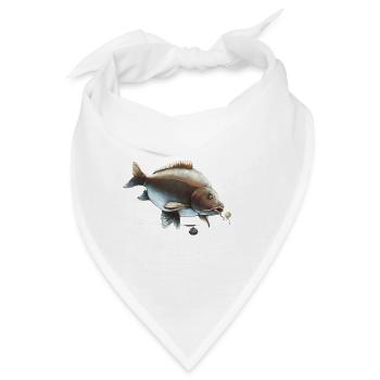 Spiegelkarpfen Ronnie Rig Angeldesign - Bandana - Weiß - Vorne