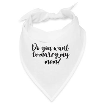 Mama Heiratsantrag Antrag Kinder Verlobung - Bandana - Weiß - Vorne