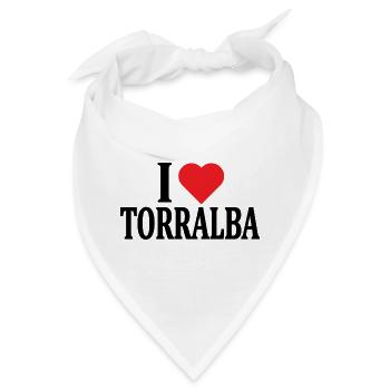 T-Shirt Io amo Torralba T-Shirt Sardinien - Bandana - Weiß - Vorne