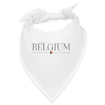 Belgien Stil Design T-Shirt - Bandana - Weiß - Vorne