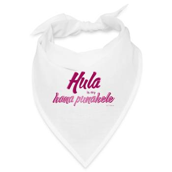 Hula is my hana punahele - Bandana - Weiß - Vorne