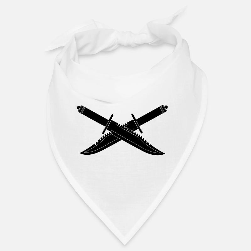 Deux couteaux croisés Bandana