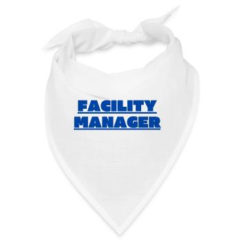 Facility Manager Haustechniker Hausmeister - Bandana - Weiß - Vorne