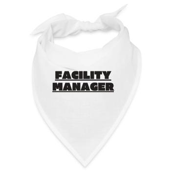Facility Manager Haustechniker Hausmeister - Bandana - Weiß - Vorne