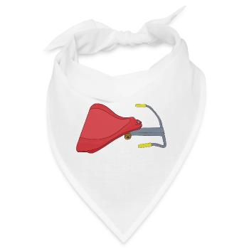 So bin ich in den 70er und 80er Jahren gefahren - Bandana - Weiß - Vorne