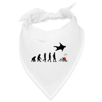 Wingsuit flying Base Jumping Skydiving Evolution - Bandana - Weiß - Vorne