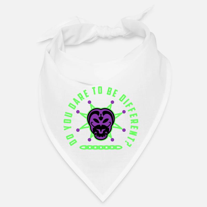 "Do You dare to be different?! - Bandana - Weiß