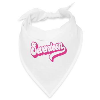 Siebzehn 17. Geburtstag für Mädchen 17 Jahre alt - Bandana - Weiß - Vorne