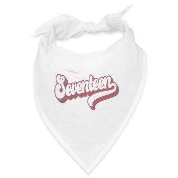 Siebzehn 17. Geburtstag für Mädchen 17 Jahre alt - Bandana - Weiß - Vorne