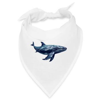Pottwal Polygon Design - Bandana - Weiß - Vorne