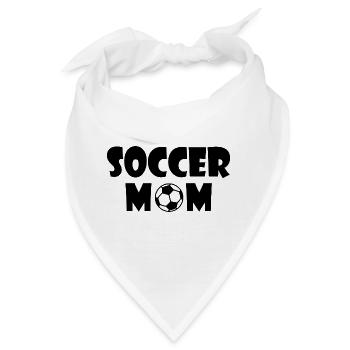 Soccer mom - Bandana - Weiß - Vorne