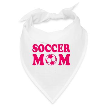 Soccer mom - Bandana - Weiß - Vorne
