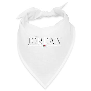 Ich liebe Jordanien - Bandana - Weiß - Vorne