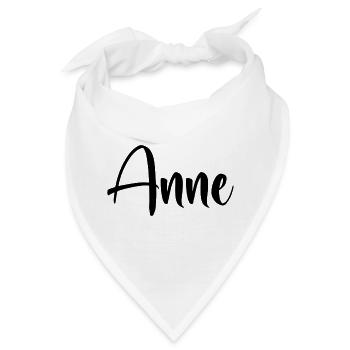 Vorname - Anne - Bandana - Weiß - Vorne