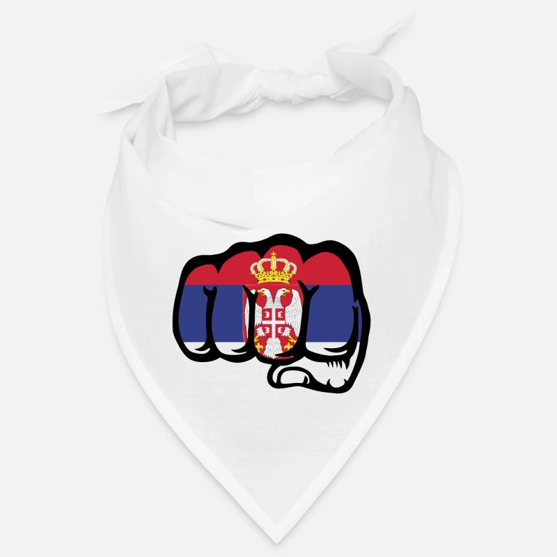 Serbien Flagge Faust Symbol Bandana