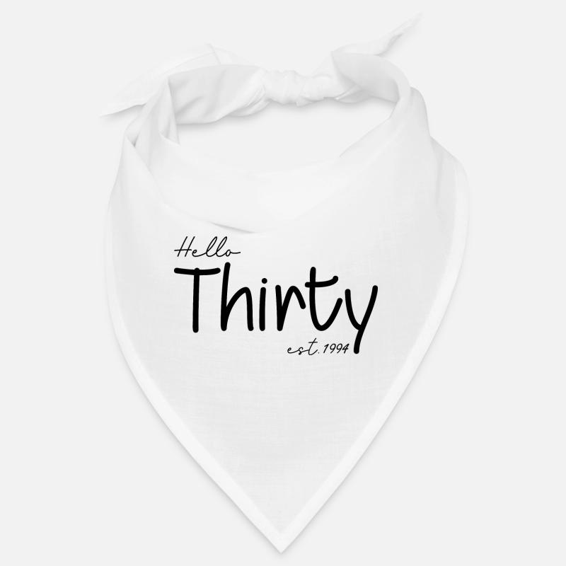 Feiern Sie den 30. Geburtstag - Hello Thirty est 1994 Bandana