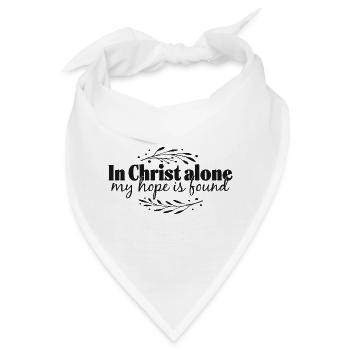 In Christ alone - Bandana - Weiß - Vorne
