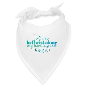 In Christ alone - Bandana - Weiß - Vorne