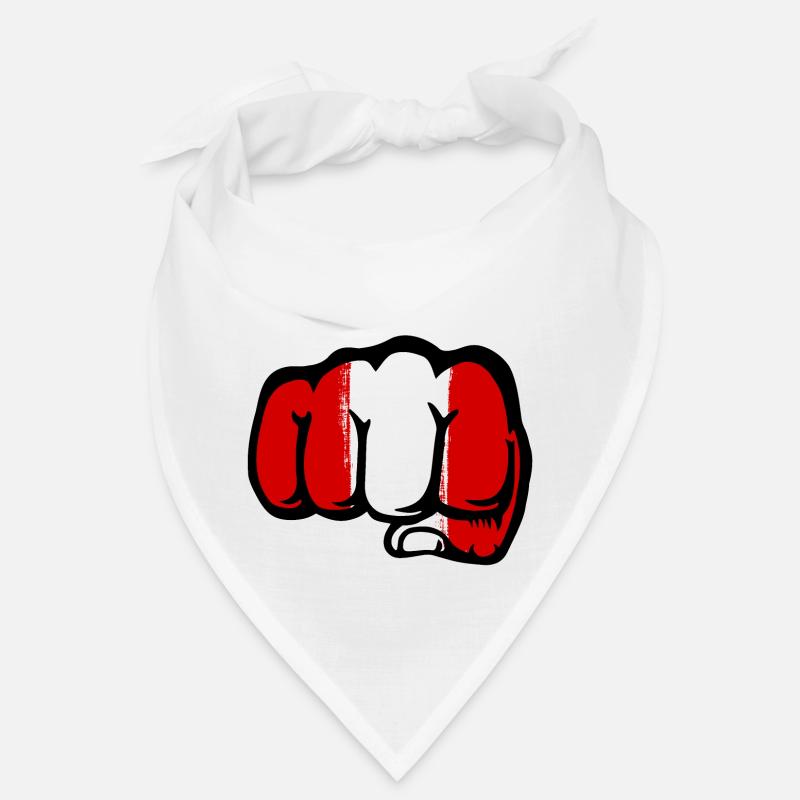 Pérou drapeau poing main Bandana
