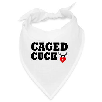 Cuckold caged cuck - Bandana - Weiß - Vorne