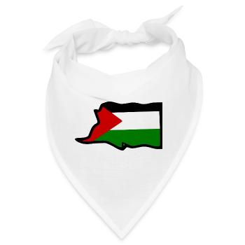 Palestina - Bandana - Weiß - Vorne