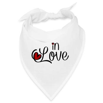 Verliebt - Bandana - Weiß - Vorne