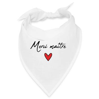 MEISTER. MEISTER. VIELEN DANK. DANKE, MEISTER. MEISTER - Bandana - Weiß - Vorne
