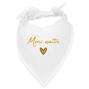 MEISTER. MEISTER. VIELEN DANK. DANKE, MEISTER. MEISTER - Bandana - Weiß - Vorne