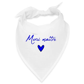 MEISTER. MEISTER. VIELEN DANK. DANKE, MEISTER. MEISTER - Bandana - Weiß - Vorne