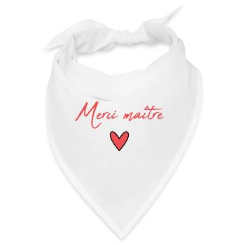 MEISTER. MEISTER. VIELEN DANK. DANKE, MEISTER. MEISTER - Bandana - Weiß - Vorne