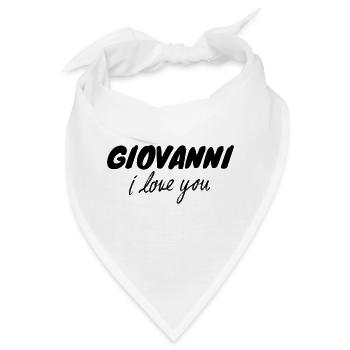 Giovanni i love you - Bandana - Weiß - Vorne