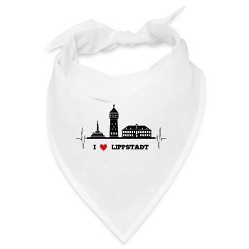 Skyline Lippstadt - Bandana - Weiß - Vorne
