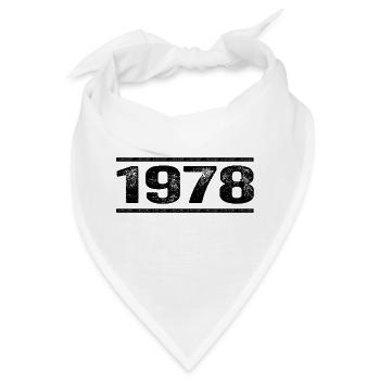 1978 Retro 1978 Geburtstag 1978 Vintage 1978 - Bandana - Weiß - Vorne