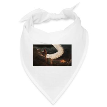 Ritter auf dem nächtlichen Vorgebirge - Bandana - Weiß - Vorne