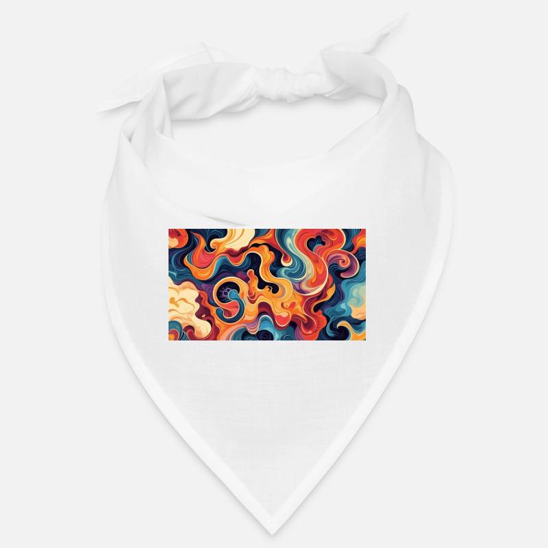 Vibrant Fluid Abstract Artwork Bandana