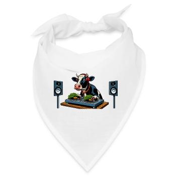 DJ Cowspin - Bandana - Weiß - Vorne
