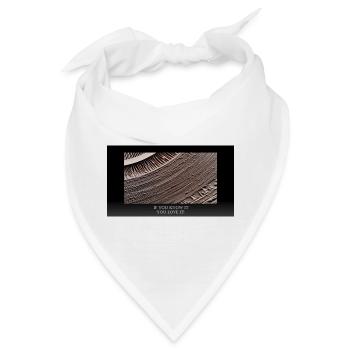 Vinyl Fan - Bandana - Weiß - Vorne