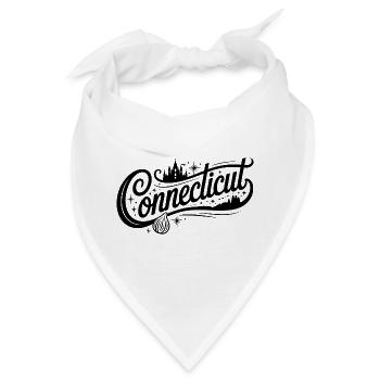 Connecticut - Souvenir USA State Design - Bandana - Weiß - Vorne